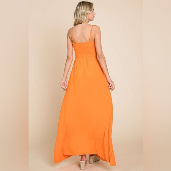 Culture Code Full Size Smocked Cami Maxi Dress with Pockets - Picture 2 of 4